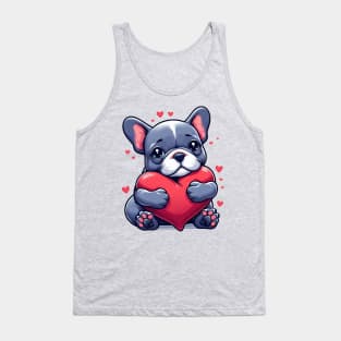 Cute Frenchie Valentines Day Love Tank Top